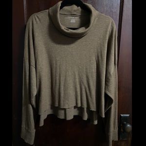 American Eagle Cowl Neck Cropped Sweater